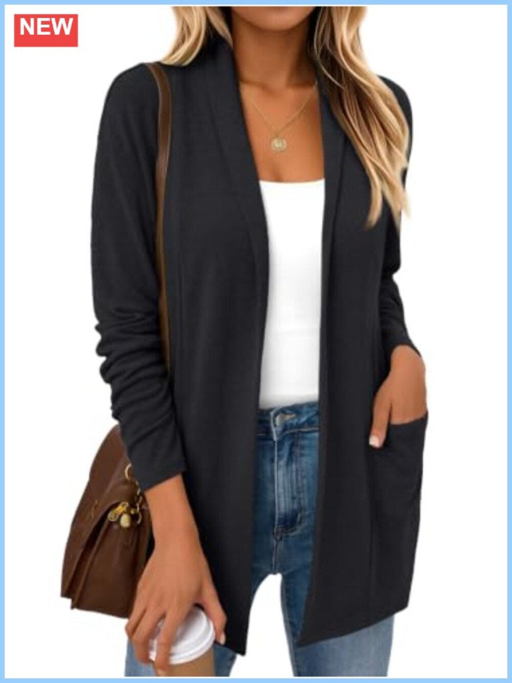 LILLUSORY Women's Lightweight Cardigan Polyester Rayon Spandex Fall Layer